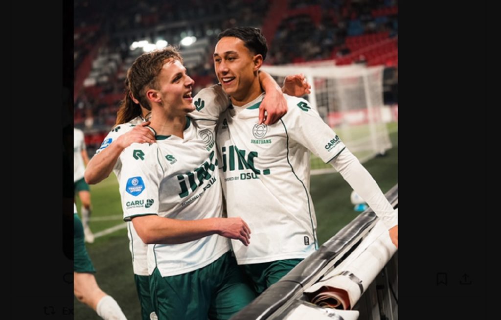 Miliano Jonathans Cetak Gol Perdana untuk Excelsior